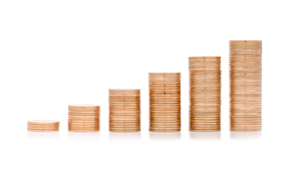 Increasing Coin Savings Concept