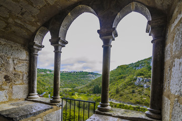 View of the river valley alzou Rocamadour