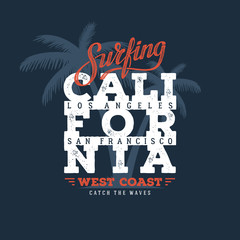 Surfing Cali for nia Blue