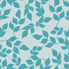 Vector seamless pattern with branches for design