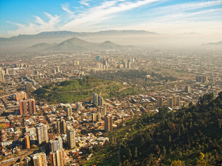Obraz na płótnie Canvas Santiago de Chile skyline