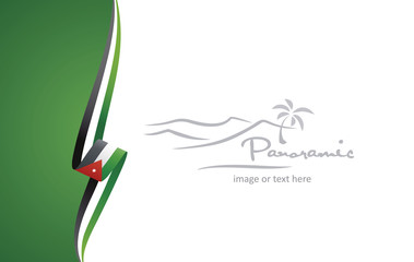 Jordan abstract brochure cover poster background vector