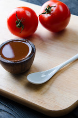 Ingredients ready for italian pasta sauce