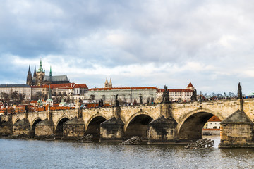 Obraz premium Arches of the Charles bridge