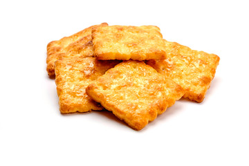 Cracker isolated on white background