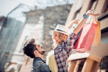 Couple in shopping