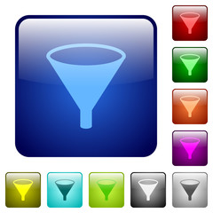 Funnel color square buttons
