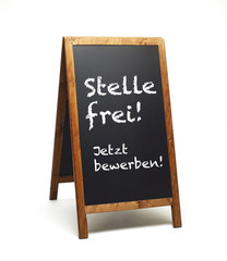 Falttafel Stelle frei