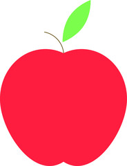 Simple flat apple vector