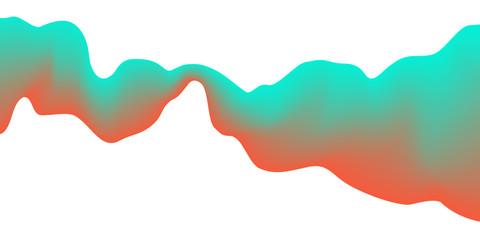 Abstract wave on white background, vector