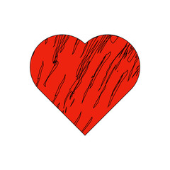 Vector illustration of abstraction heart on Valentine's day.