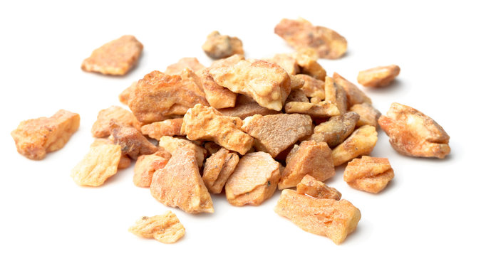 styrax benzoin on the white background, isolated