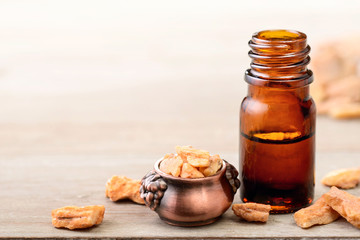 styrax benzoin extract tincture in the bottle