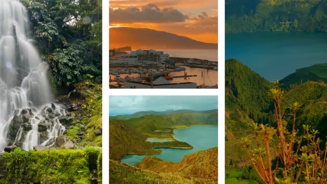 The Azores Collection: A video postcard of some of the most famous landmarks in the island of Sao Miguel, The Azores, Portugal including Lagoa das Furnas and Ponta Delgada 