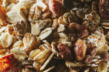 Closeup of cereal.