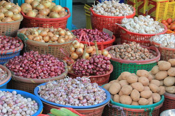 Markt in Saigon Vietnam