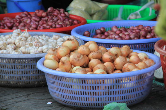 Markt in Saigon Vietnam