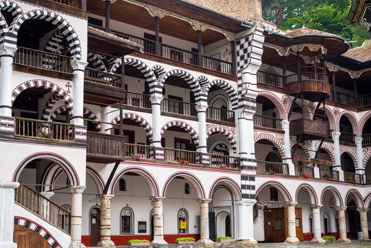 Rila monastery, a famous monastery in Bulgaria.