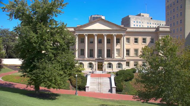 Richmond VA Department of Agriculture Historical Building Exterior at the Virginia Capitol Square on a Sunny Day in the Commonwealth