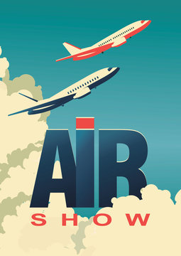 Air Show Poster Airplane