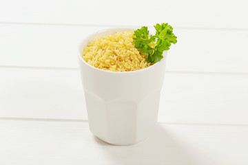 uncooked alphabet pasta