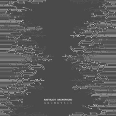 Circuit board, technology background. Vector illustration. EPS 10