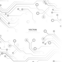 Circuit board, technology background. Vector illustration. EPS 10