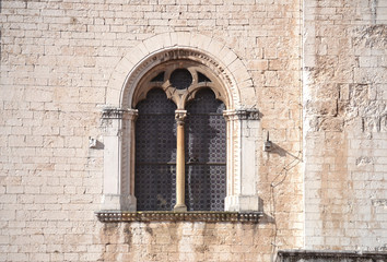 Naklejka premium Fenster im Palazzo dei Consoli in Gubbio - Italien