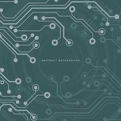 Circuit board, technology background. Vector illustration. EPS 10