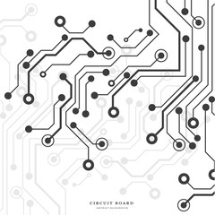 Circuit board, technology background. Vector illustration. EPS 10