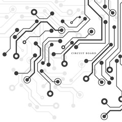 Circuit board, technology background. Vector illustration. EPS 10