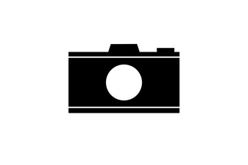 Camera icon symbol isolated on white background