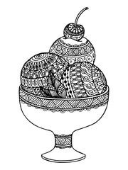 Decorative ice cream.