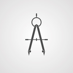 Drawing compass icon