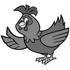 Chicken Mascot Illustration - A vector cartoon illustration of a Chicken mascot.