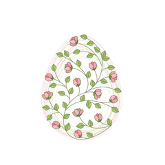 Vector Easter eggs Vector illustration Easter eggs, decorations flowers and leaves