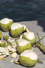Coconuts in the street