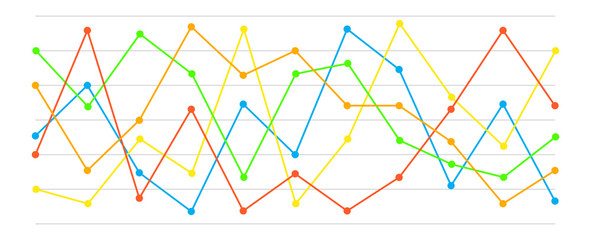 Colorful bar chart graphics
