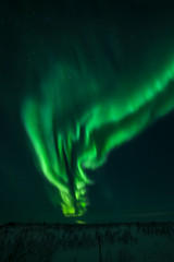 The northern lights in Russia