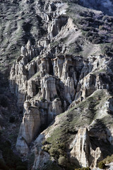 Fototapeta na wymiar Kuladokya is a geological area in Kula, Manisa, Turkey