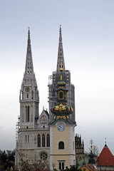 Fototapeta na wymiar Zagreb,Croatia,Europe,Cathedral and churches,1