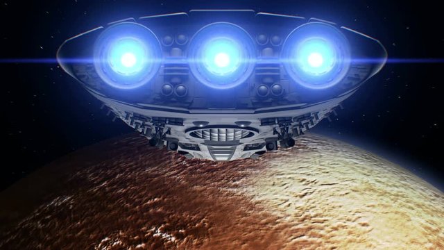 Flight to Pluto, 3d animation