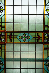 colored stained glass window