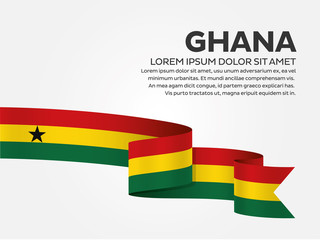 Ghana flag background