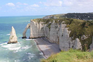 Les falaises d'étretat