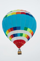 Naklejka premium multicolored striped balloon