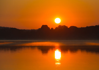 Sonnenaufgang Mecklenburger Seenplatte