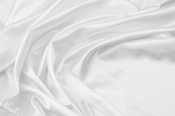 Obraz premium White silk fabric