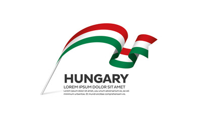 Hungary flag background