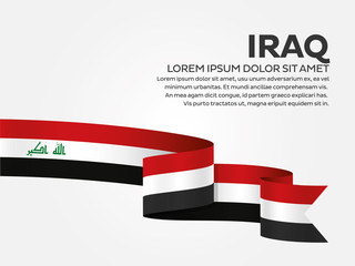 Iraq flag background